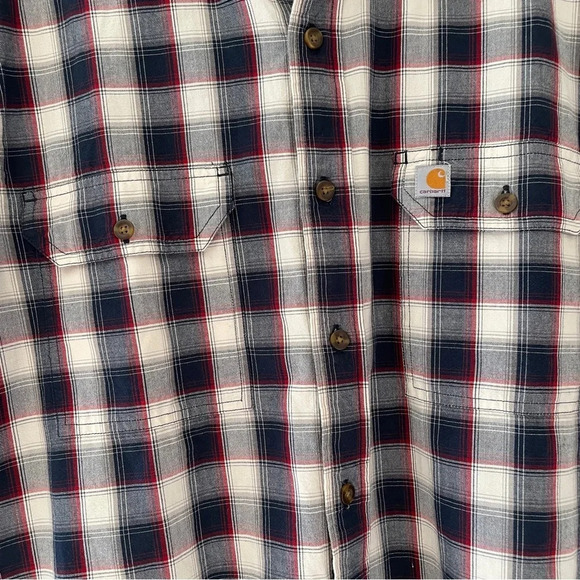 Carhartt plaid button up shirt Size Large - Picture 5 of 6